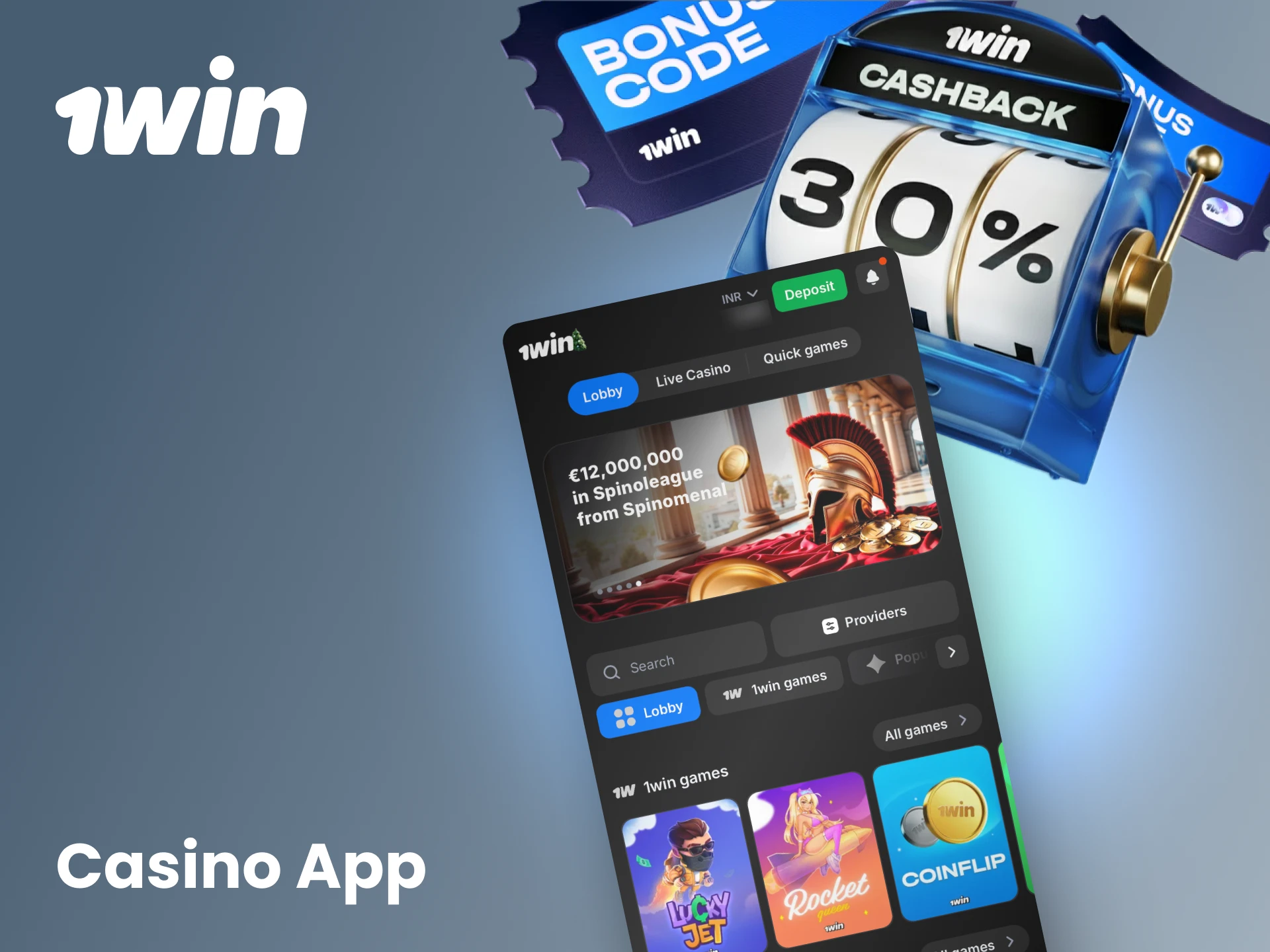 Immerse yourself in a vast collection of casino games and live tables within the 1win app.