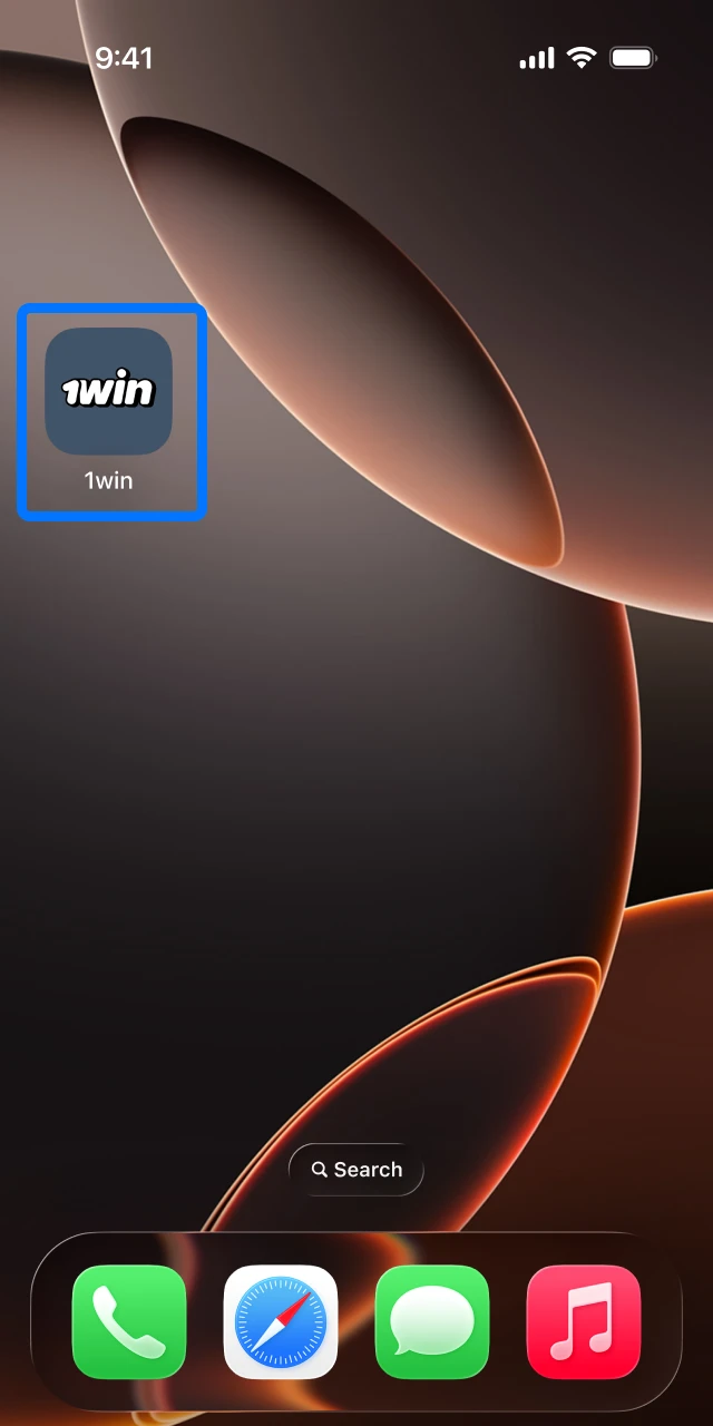 Launch your newly installed 1win app icon and begin your betting or gaming session.