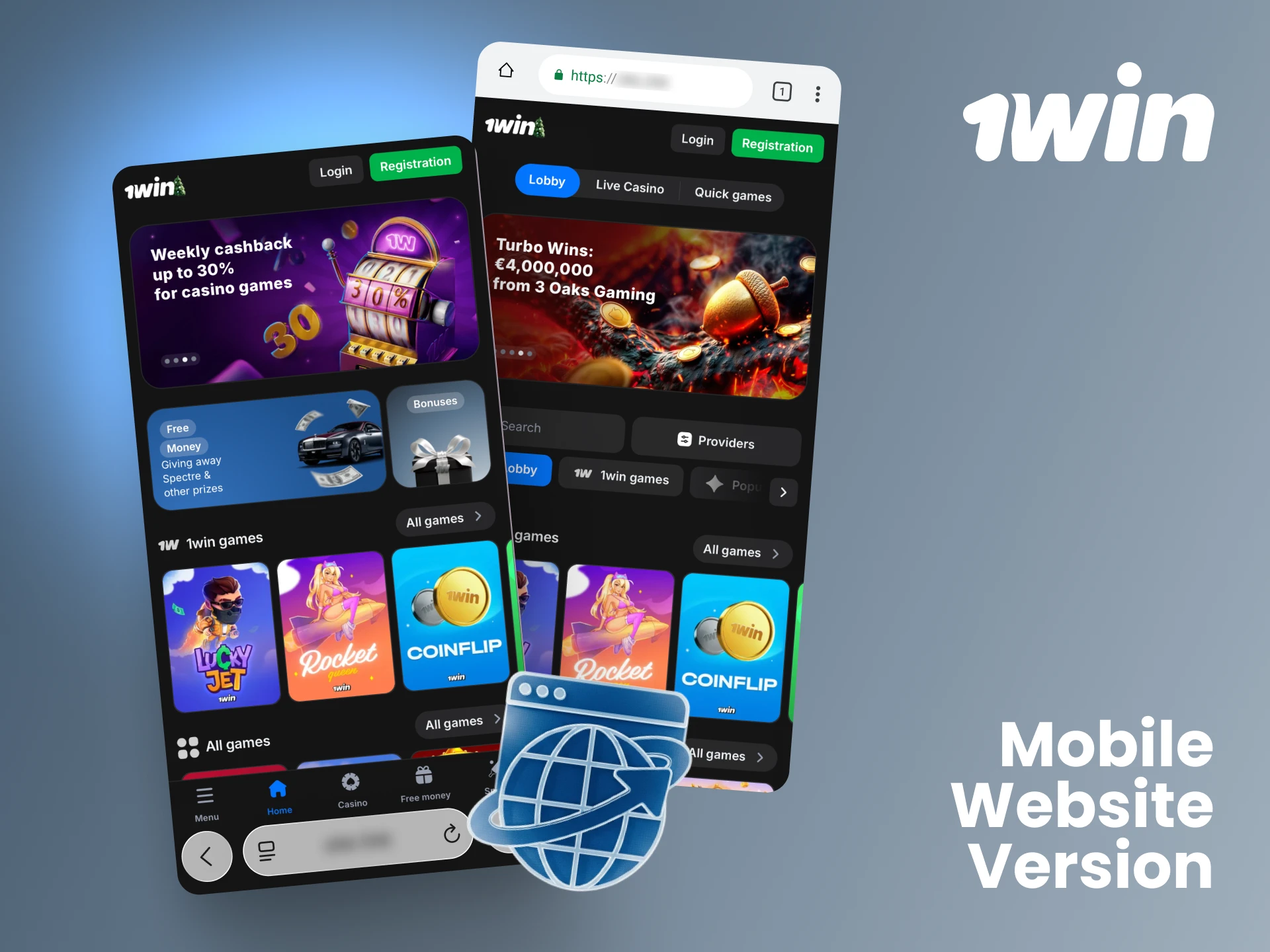 Enjoy the full 1win platform instantly on any smartphone using the adaptive mobile website.