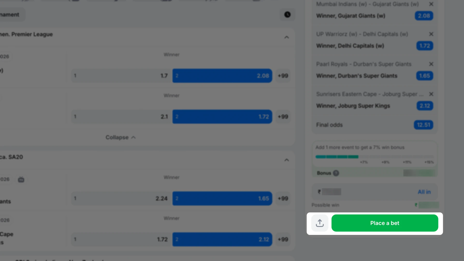 Monitor the live outcome of your active bets directly from your 1win account interface.