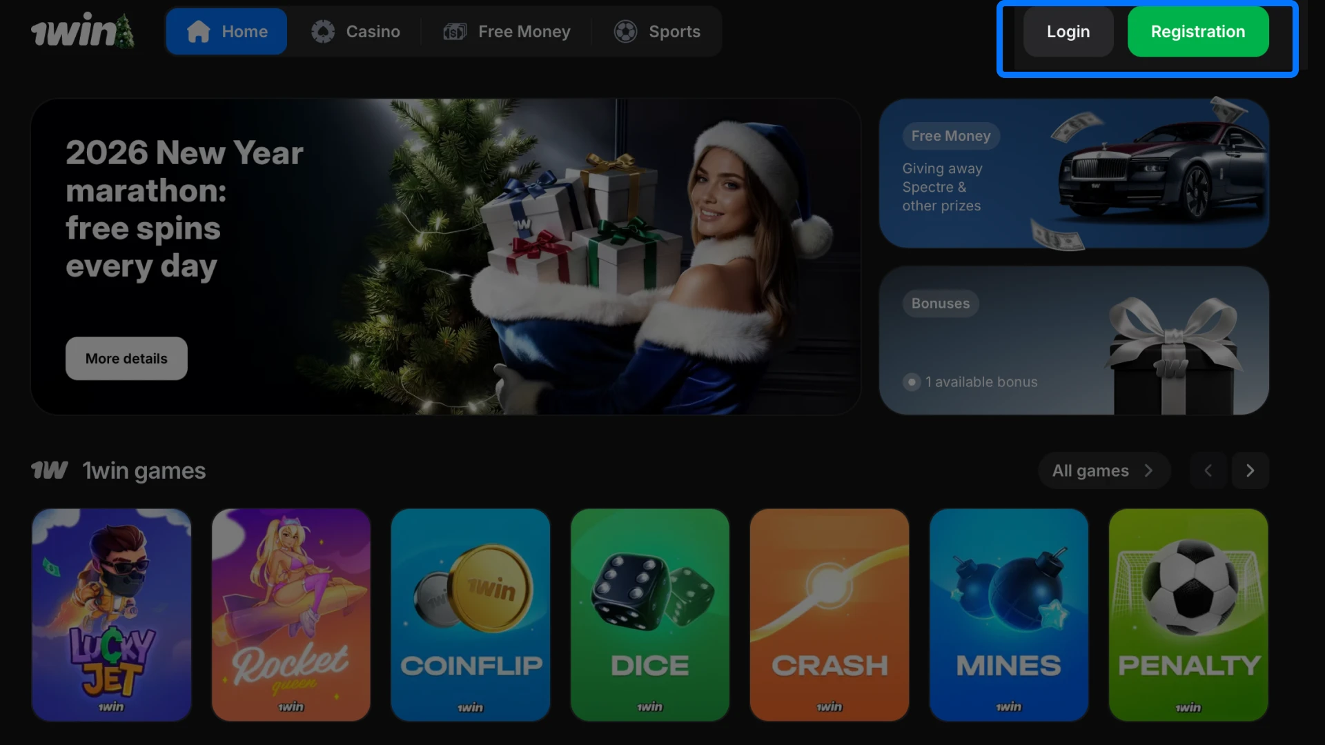 Start your sign-up process by accessing the official 1win registration page.