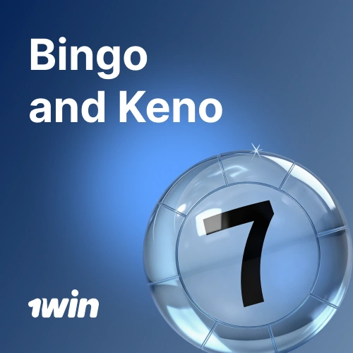 Join online bingo and keno lottery rooms at 1win India.